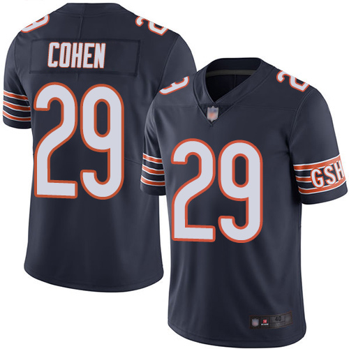 Chicago Bears Limited Navy Blue Men Tarik Cohen Home Jersey NFL Football 29 Vapor Untouchable